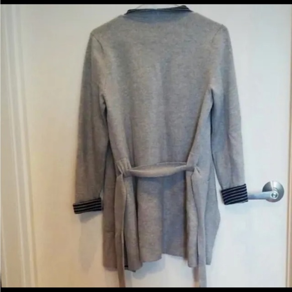 ~HOST PICK~Loft Belted Drape Front Open Cardigan Size XS Petite - Picture 3 of 6